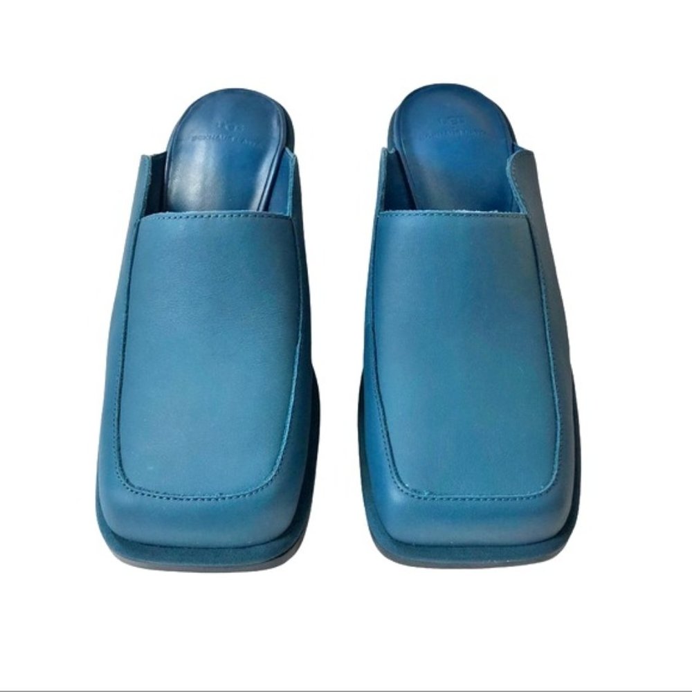 UGG + Eckhaus Latta Block Heel Cowboy Mule in Moroccan Blue 6 - Picture 6 of 16
